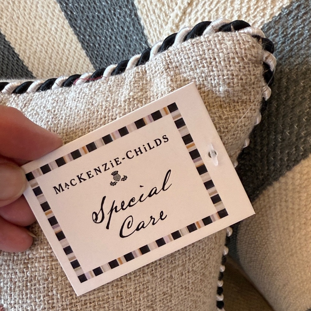 MacKenzie-Childs Mushroom Embellished Lumbar Pillow - Picture 4 of 5